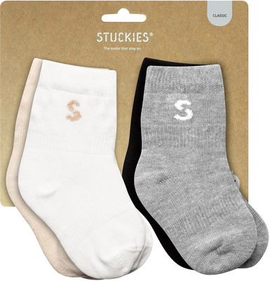 STUCKIES Sokker Baby 4-Pakk, Classic