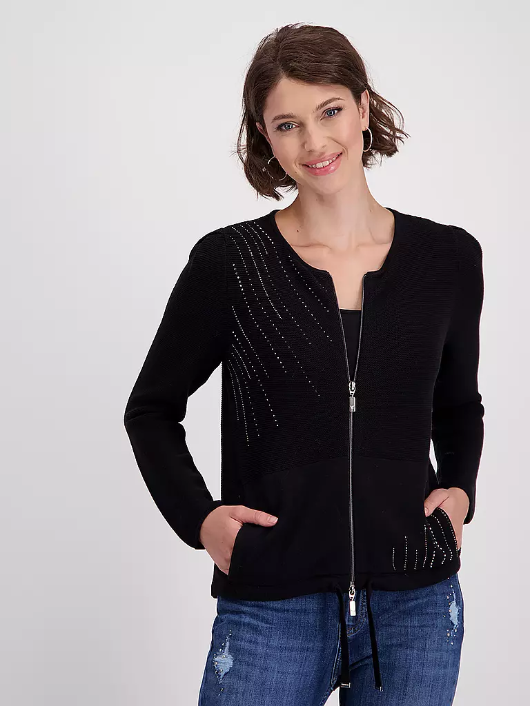 MONARI Strickjacke schwarz