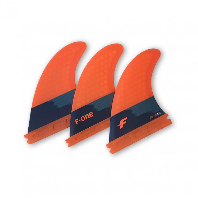 F.one Set Ailerons F-One Thruster - Flow Xs - Papaya