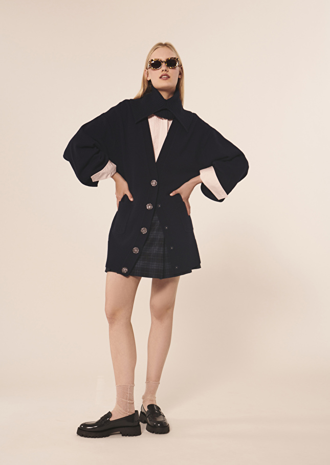 Gilet Gingerbleu nuit en laine