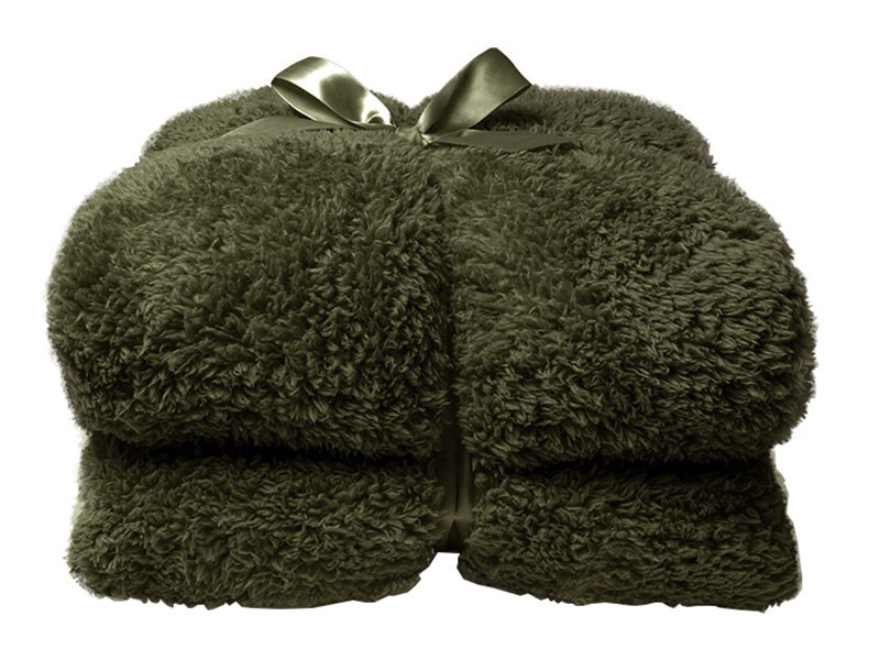 Unique Living Teddy plaid - Winter Green