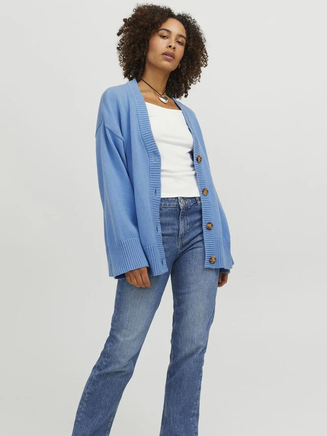 JJXX JXLEXI TWIST CARDIGAN KNIT Silver lake blue