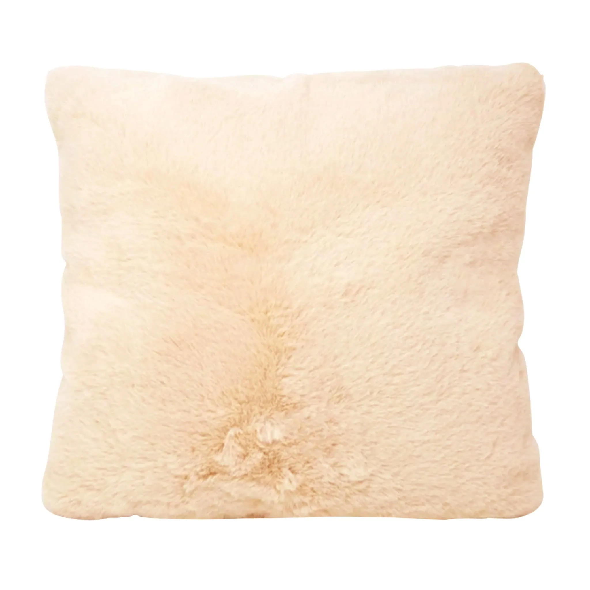 Clément - Maison Coussin Fourrure Beige 45x45cm