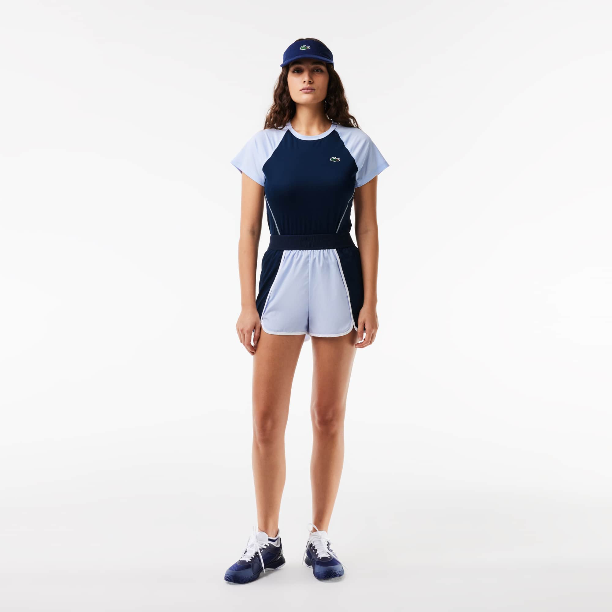 T-shirt Sport slim fit Ultra-Dry stretch T-Shirts - Bleu - Lacoste - Femme
