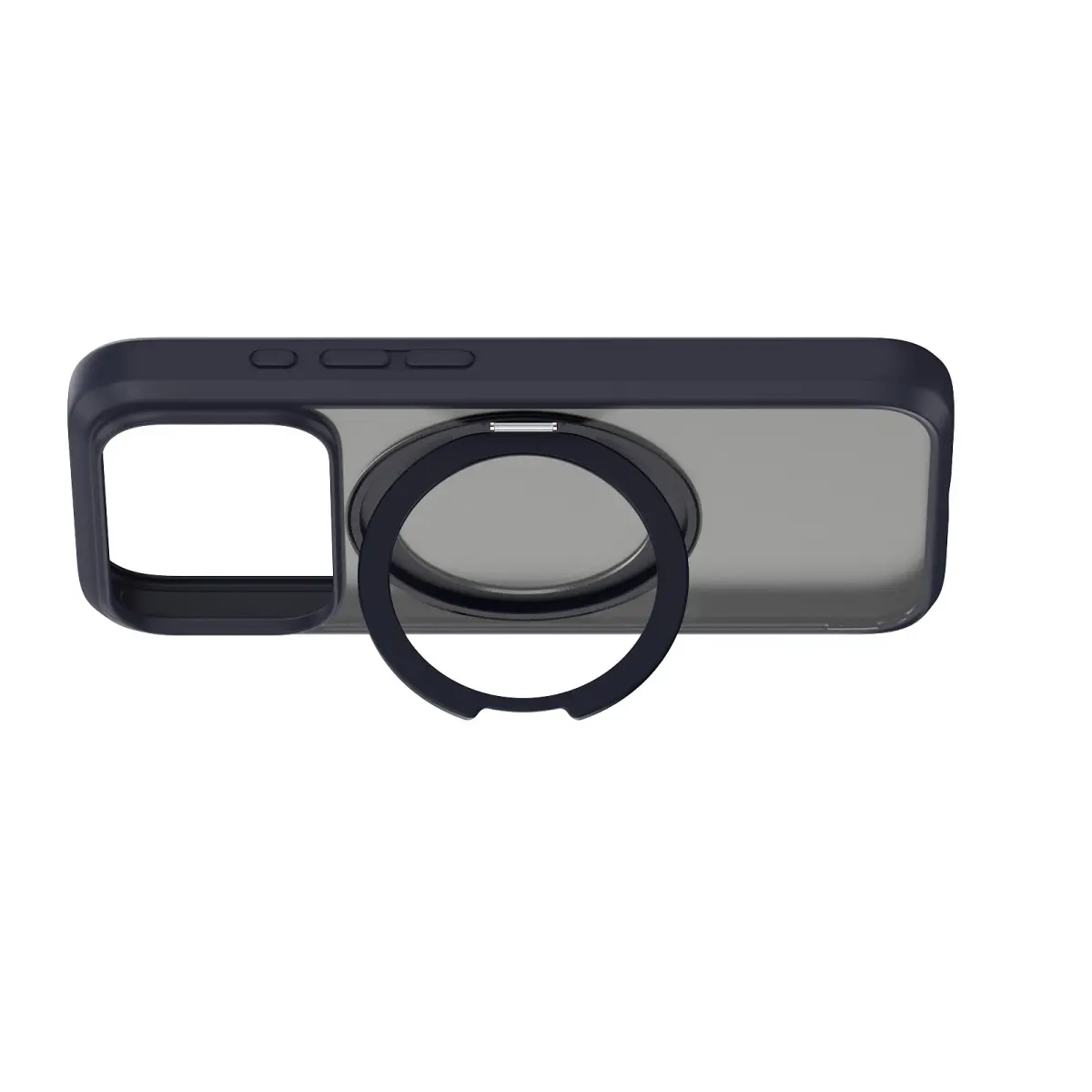 iPhone 17 Pro Upro Ostand Pro MagSafe Hybrid Hardcase Hülle Ring Stand   Kickstand - Schwarz