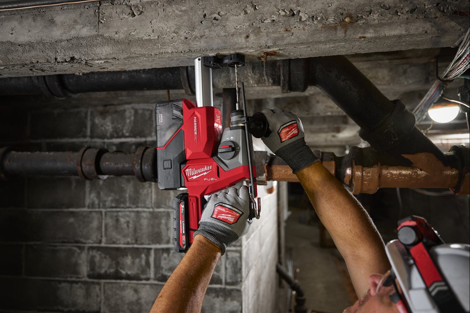 Milwaukee M18 FUEL™ Compacte accu combihamer SDS-Plus 1,7J incl. stofafzuiging 18V basic body in koffer - 4933498586