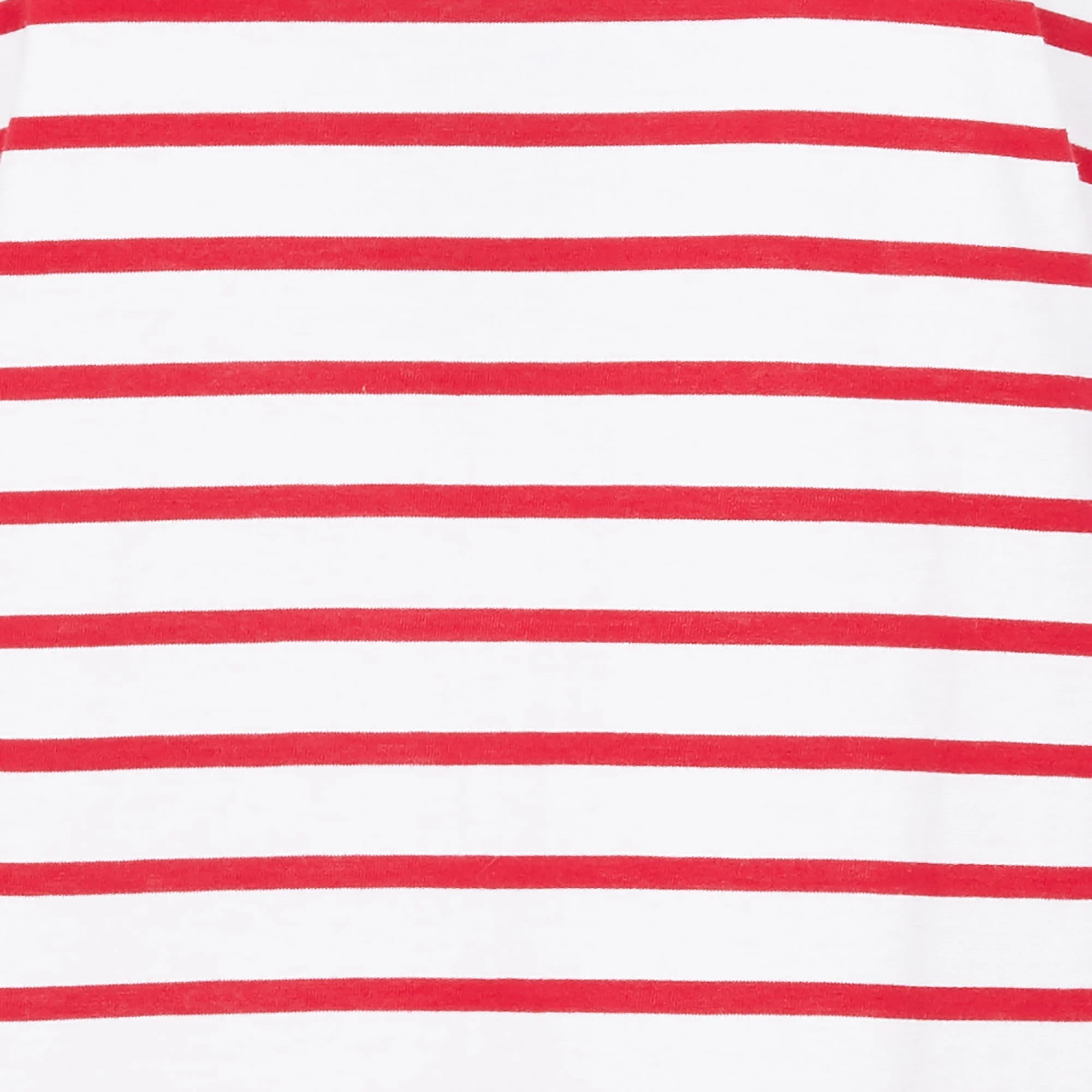Marinière col rond en jersey light | Blanc