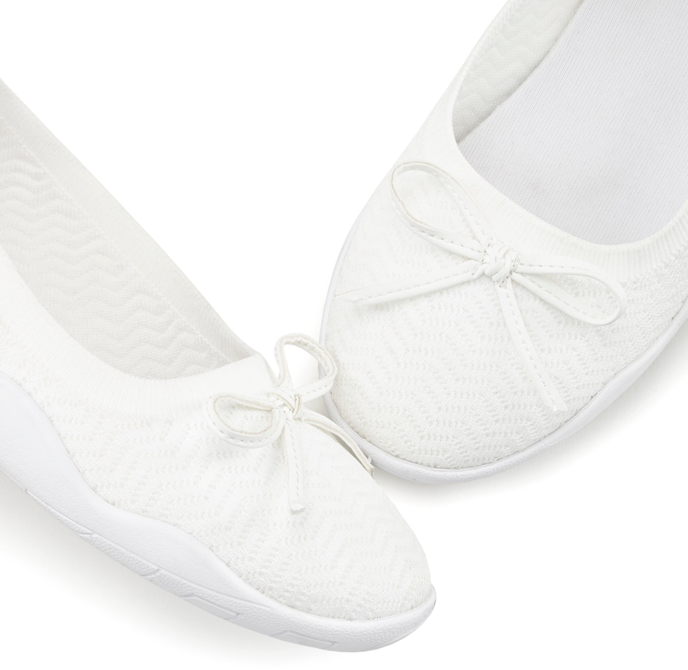 LASCANA Sneaker Ballerinas in weiß