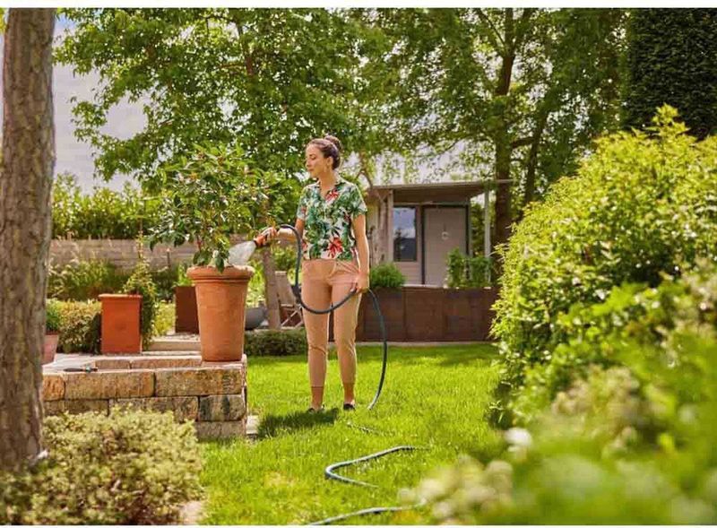GARDENA Liano™ Life Textielslangset 15 m - Zwart - 1/2 inch - 1 stuk(s) - 18445-20