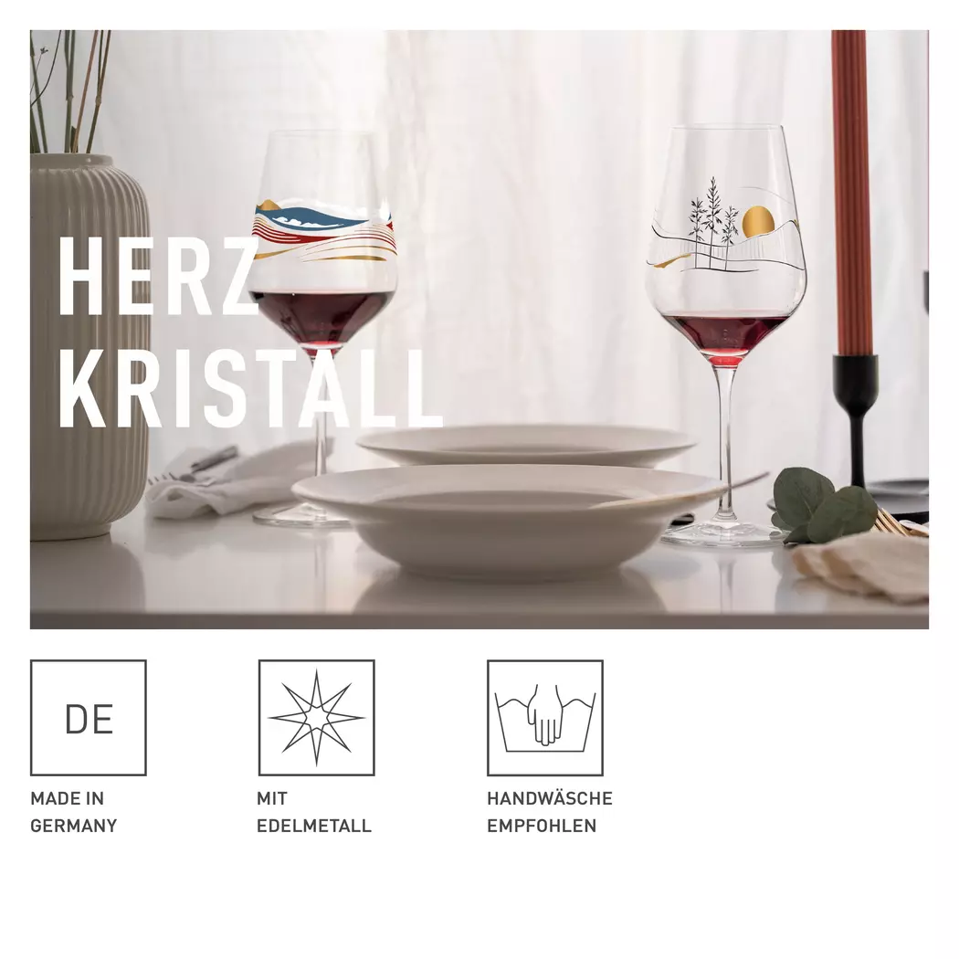 Weißweinglas Herzkristall 380 ml
