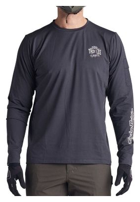 T-shirt Manches Longues Troy Lee Designs Ruckus Ride Gris