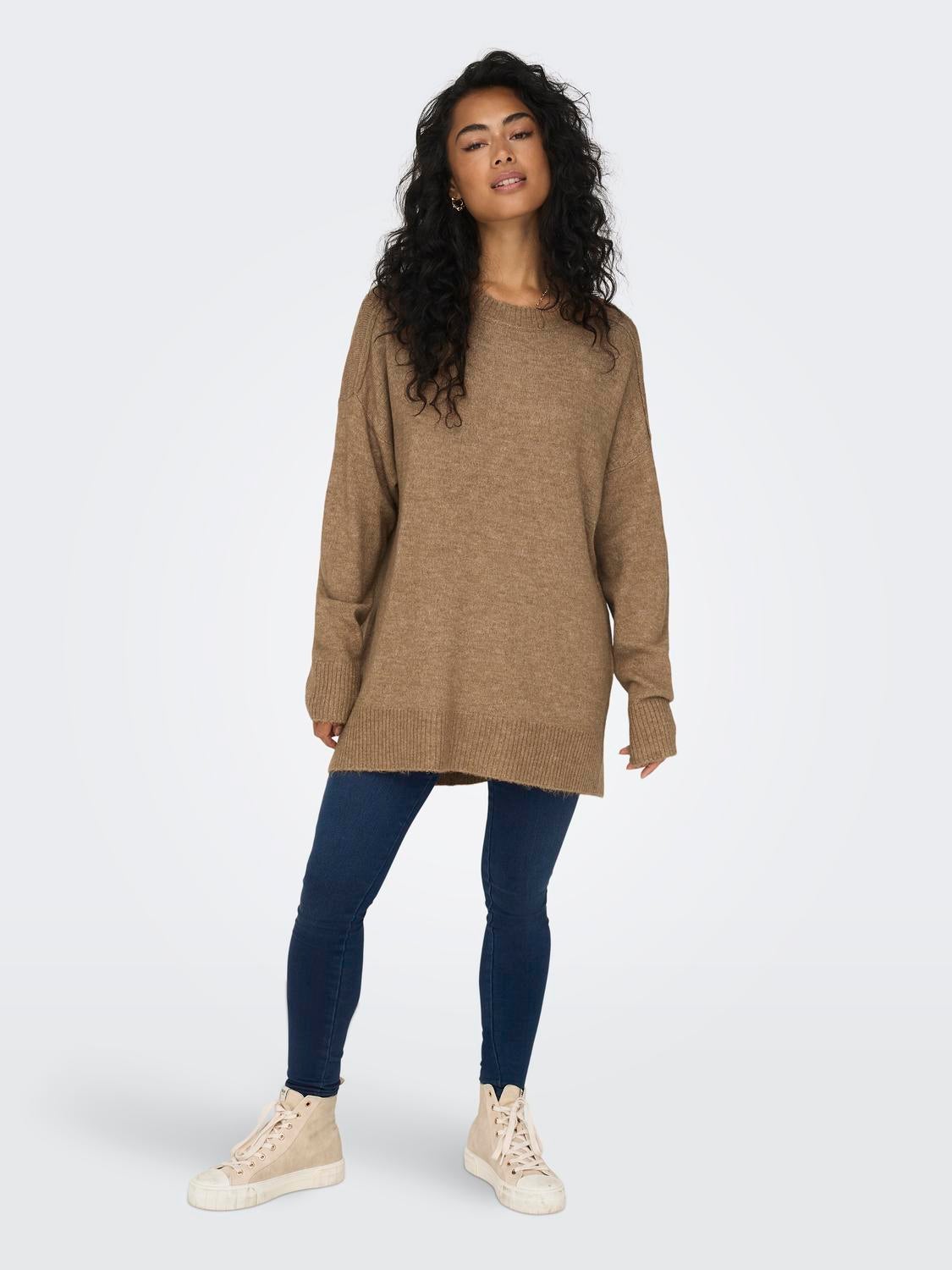 ONLEMILIA Strickpullover Toasted Coconut