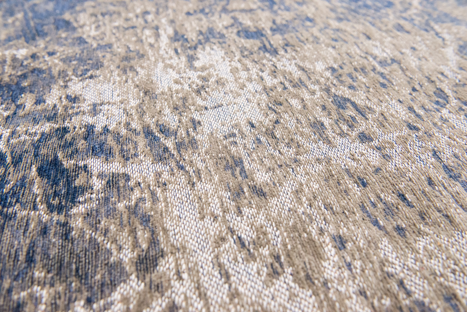 Ecorugs vloerkleed Cracks blauw ∅ 140 cm