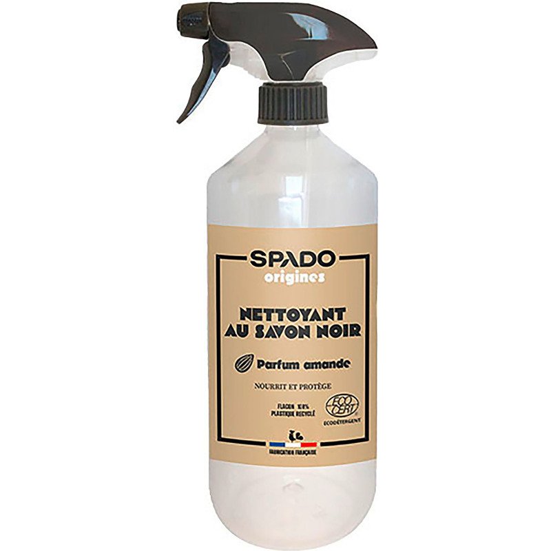 Savon noir à l'huile de lin Spado parfum amande - Spray 750 ml