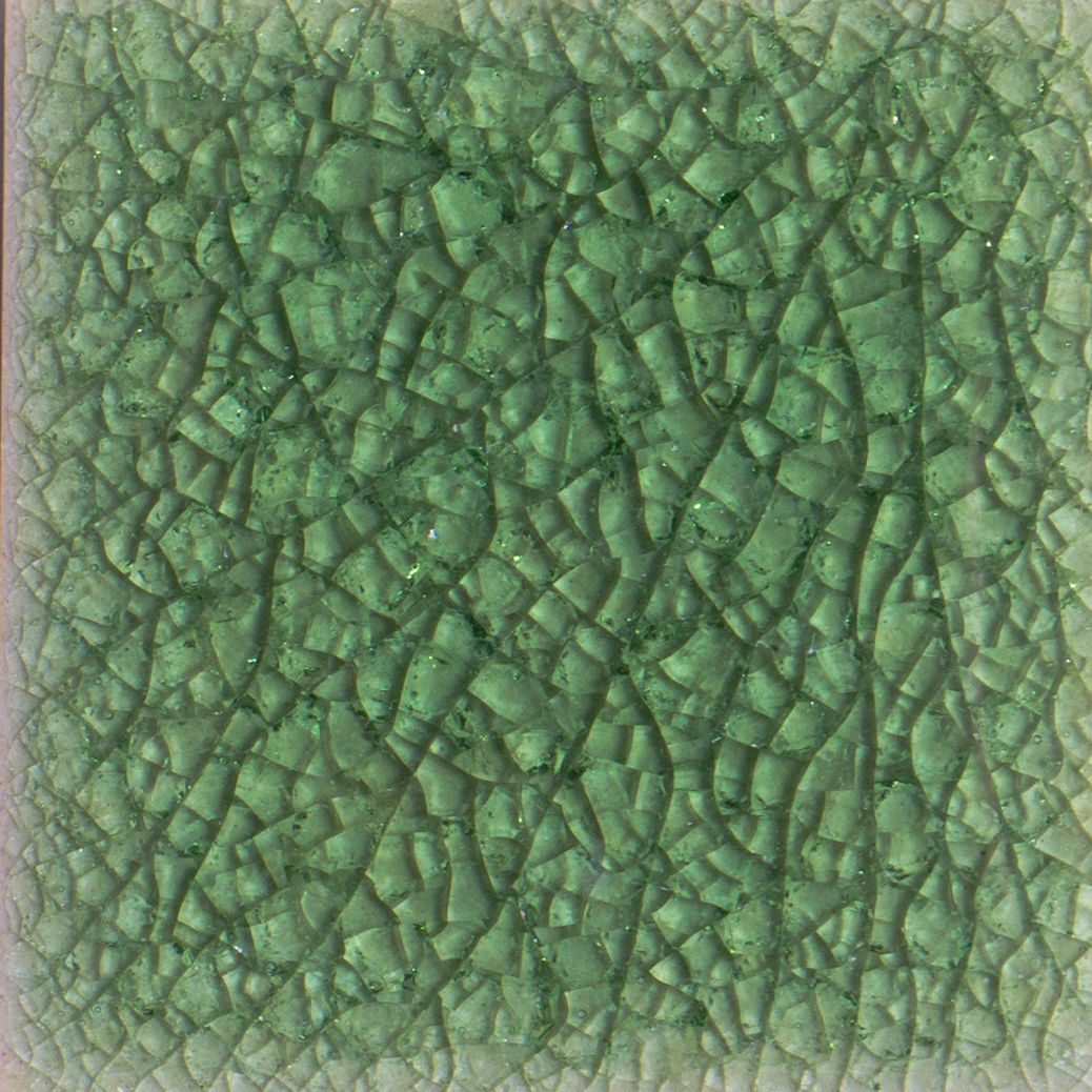 Fliese 'Craquele' pastellgrün, L 5 cm, B 5 cm von fischer's lagerhaus