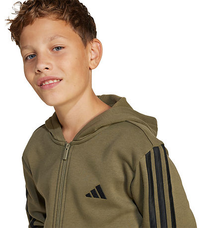 adidas Performance Cardigan - Olive Strata/Schwarz