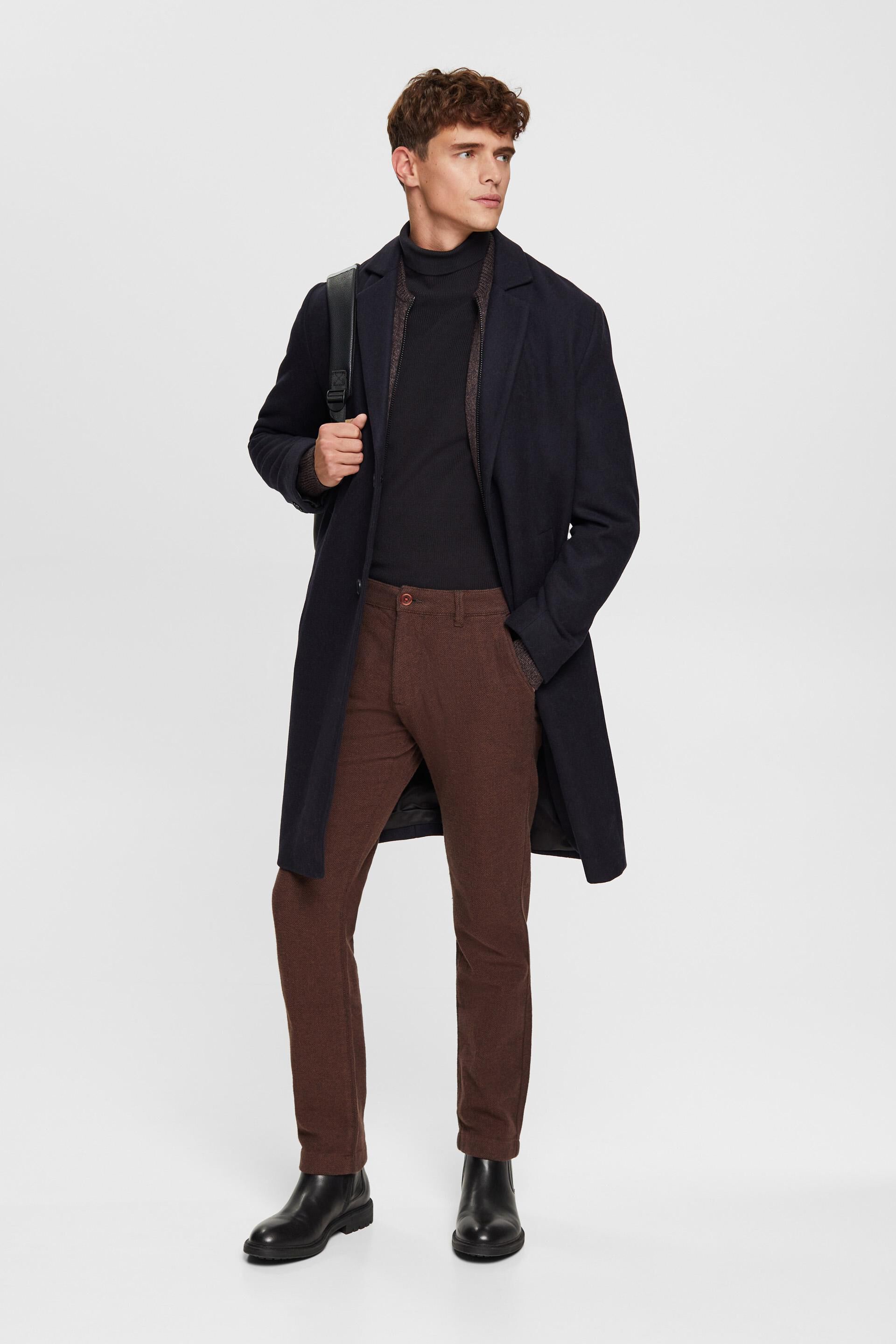 Pantalon slim à chevrons