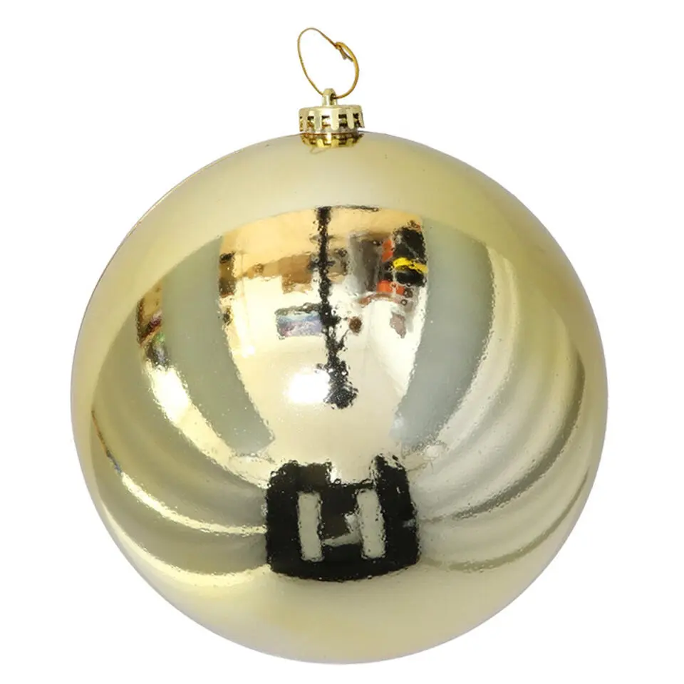 Gerimport Grote decoratie kerstbal - goud - 20 cm - kunststof