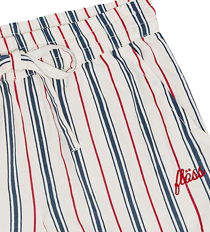 Flöss Shorts - Miles - Rot/Blue Streifen