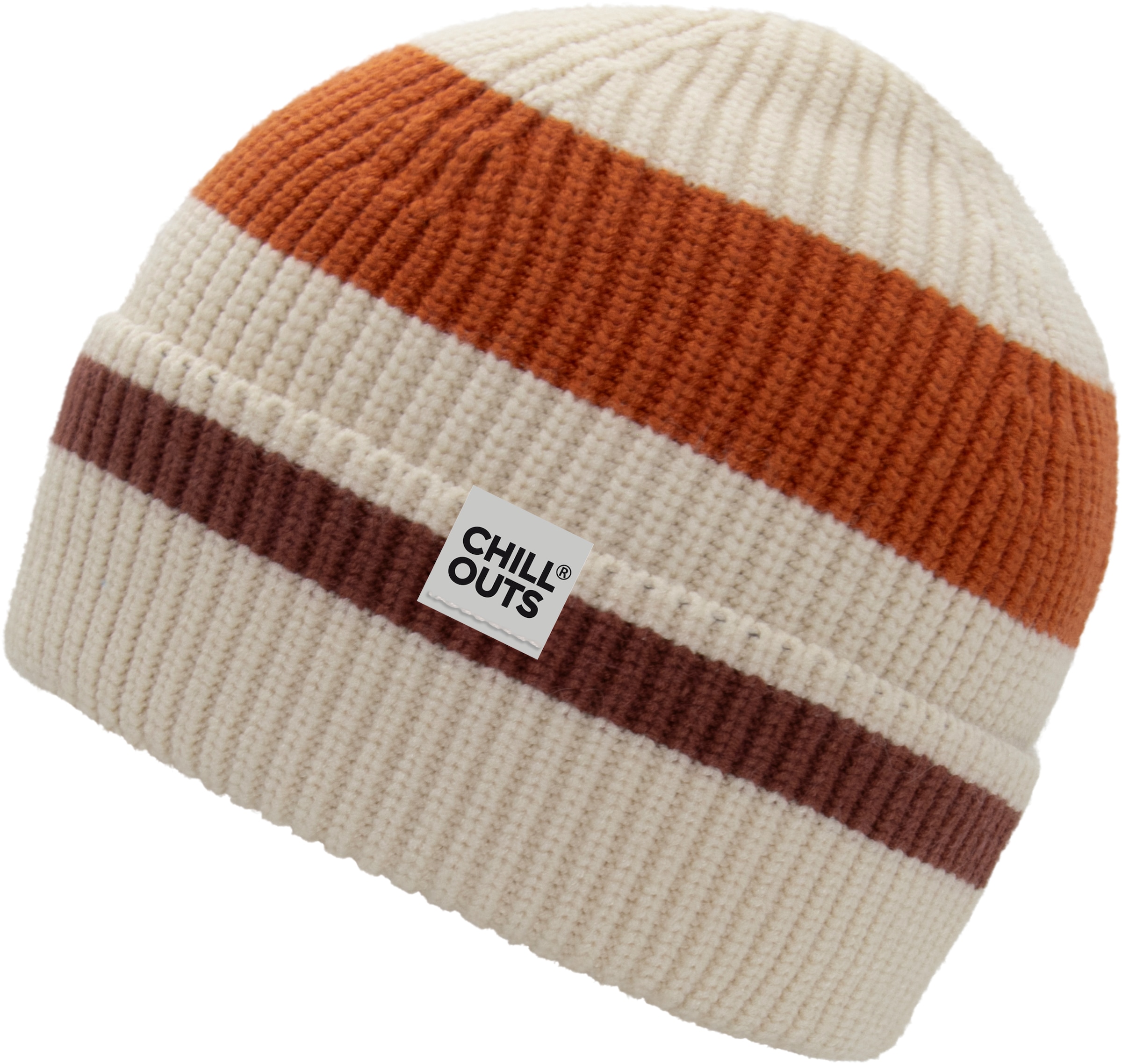 chillouts Beanie »Bastian Hat«, mit sportlichem Streifen-Design, Logo-Label