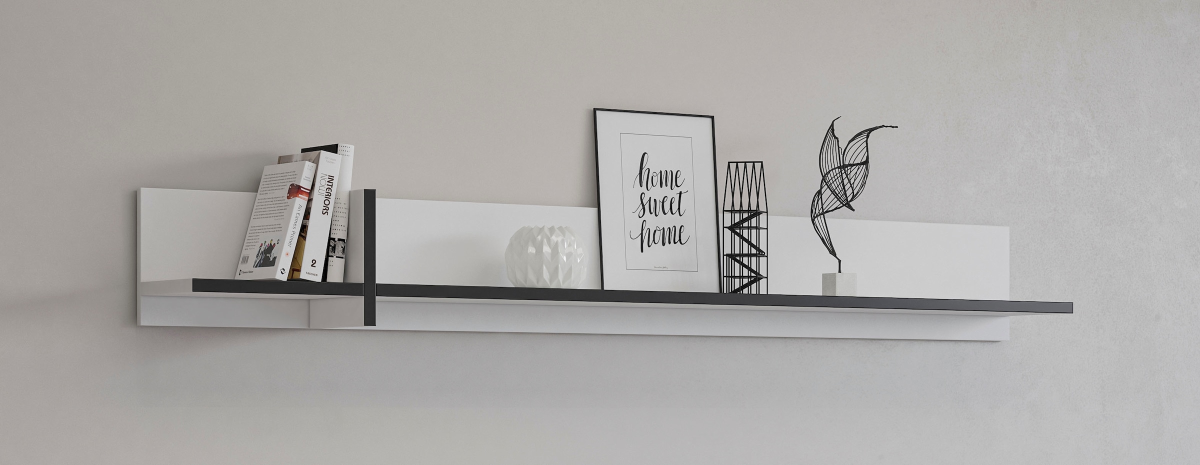 INOSIGN Wandboard »Cross,Breite 180 cm, moderne Wandregal« Hängeregal mit viel Stauraum