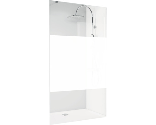 Hoekinstap draaideur, 4-delig, Breuer Panorama 80x80 cm, decor Intima, profielkleur chroom