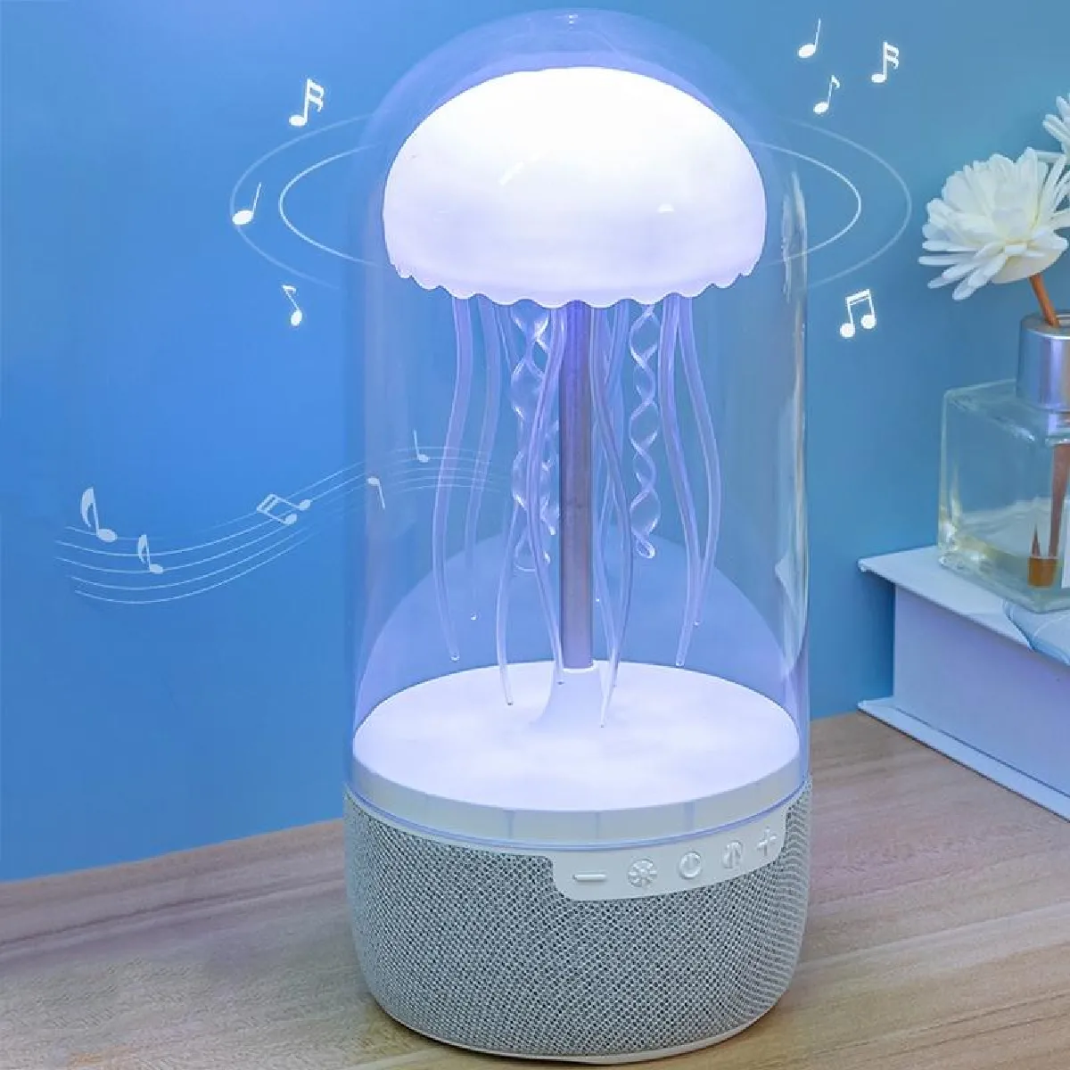 YONIS Enceinte Bluetooth Effet Méduse