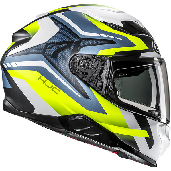 HJC - Casque F71 Fes MC3HSF / Jaune / Bleu / Blanc / Mat