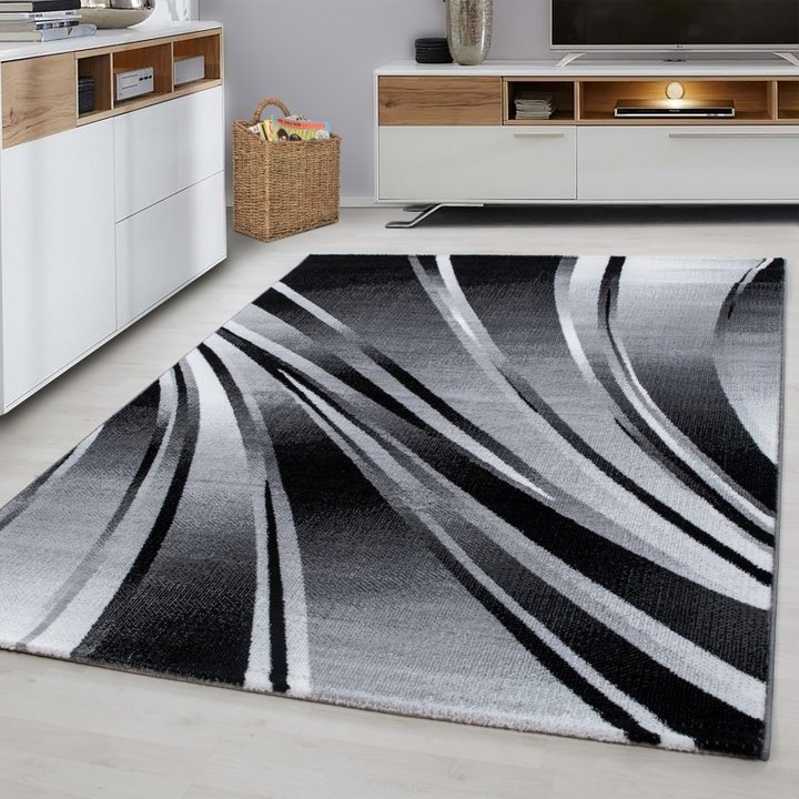 Modern vloerkleed - Jena Zwart 9210 | Voor ieder interieur