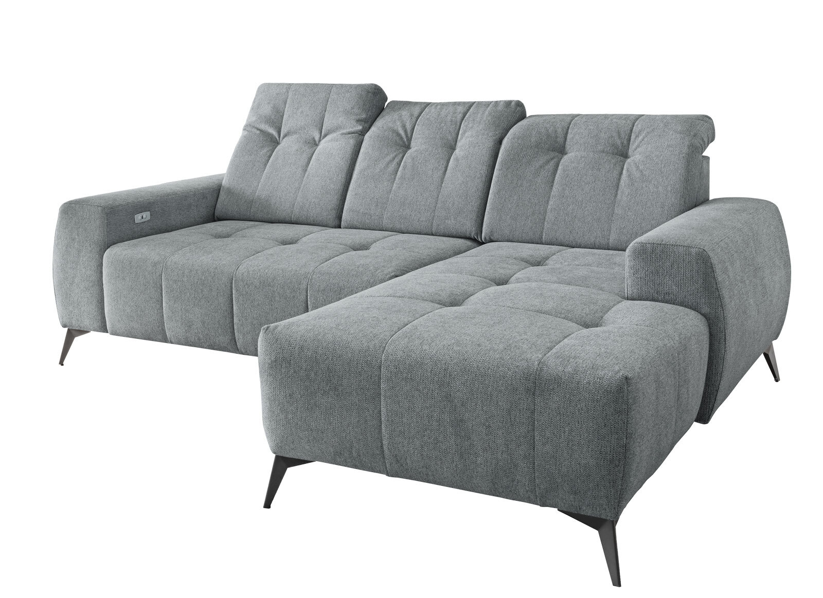 Ecksofa Sano 258x104x180 cm Anthrazit