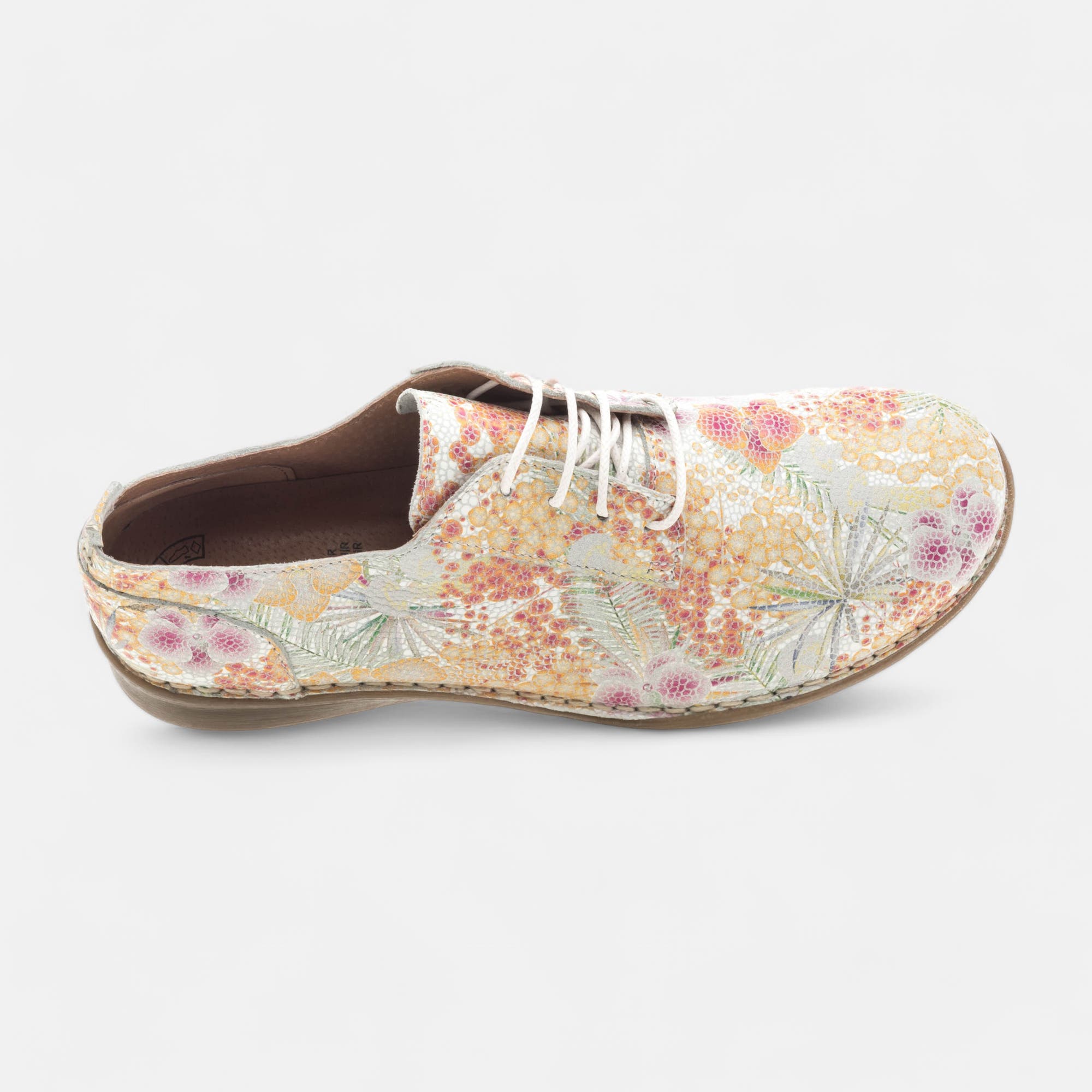 Derbies Femme en cuir multicolore