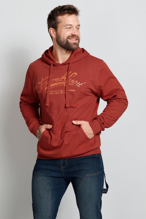 Boston Park Hoodie, Schriftzug, Kapuze, bis 72/74