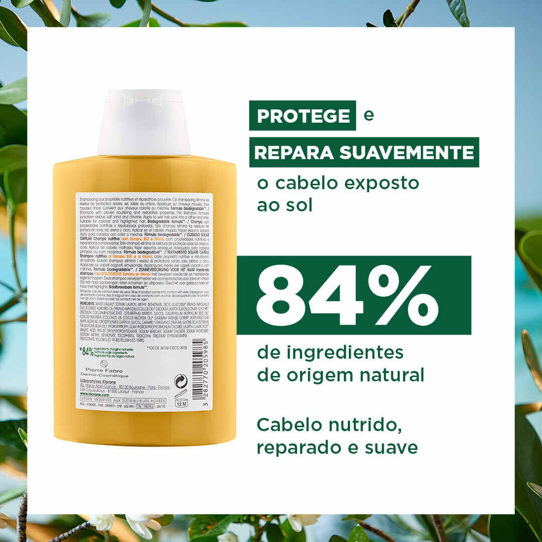 KLORANE  Champô Nutritivo Tamanu e Monoï - 200ml