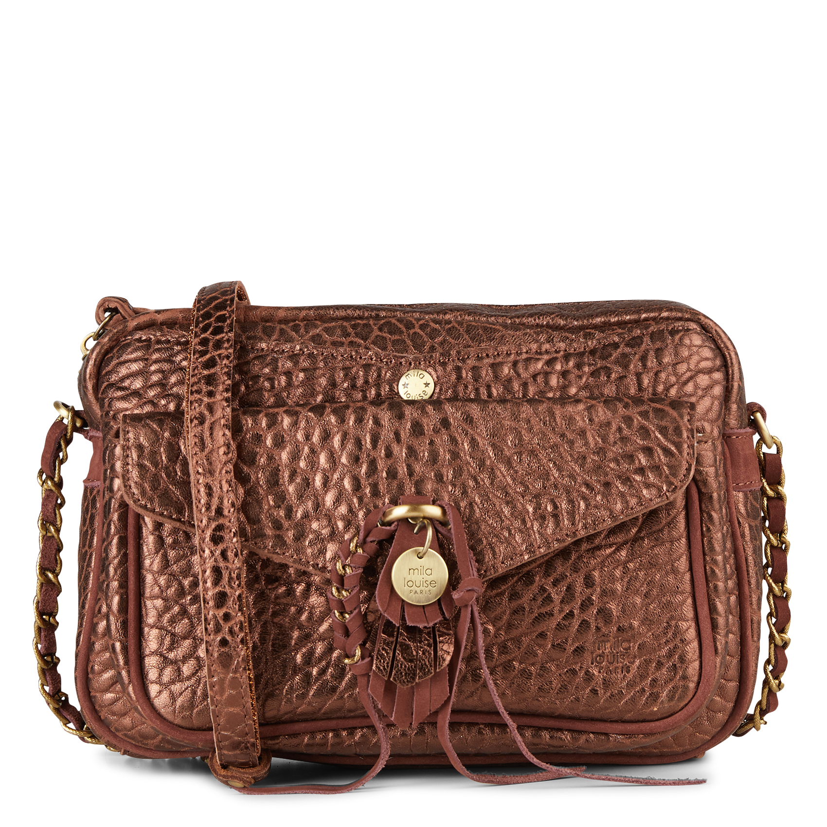 ORELIA - Sac bandoulière en cuir | Marron