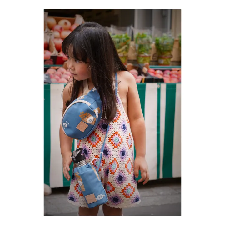 JOJO FACTORY Gourde isotherme Popcorn | Bleu