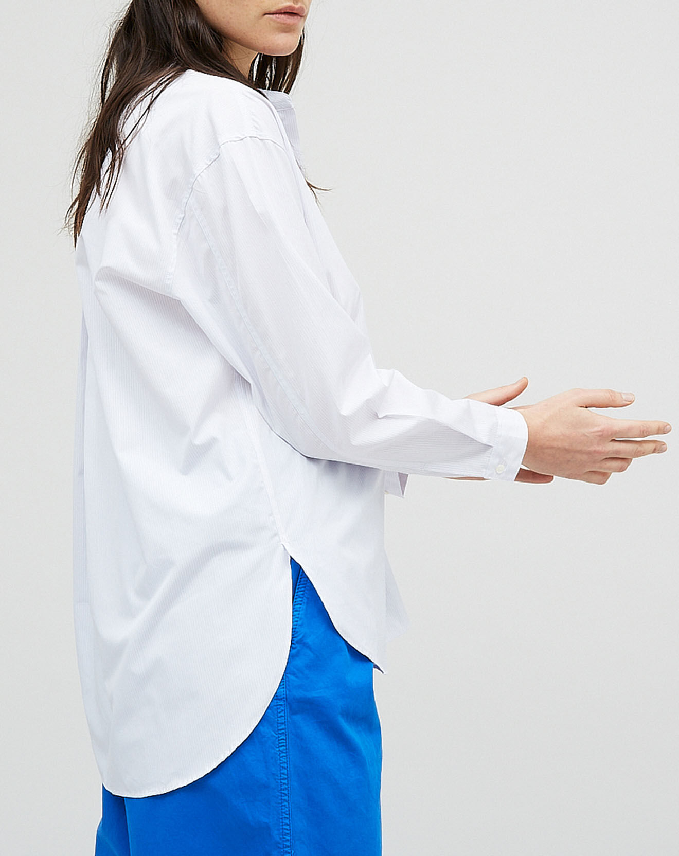 Chloé Stora Blouse Claudie à rayures rose très pâle