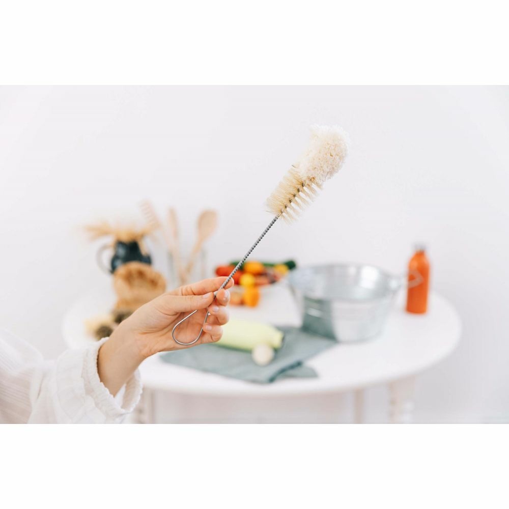 Goupillon gourde en fibres de coton et soie