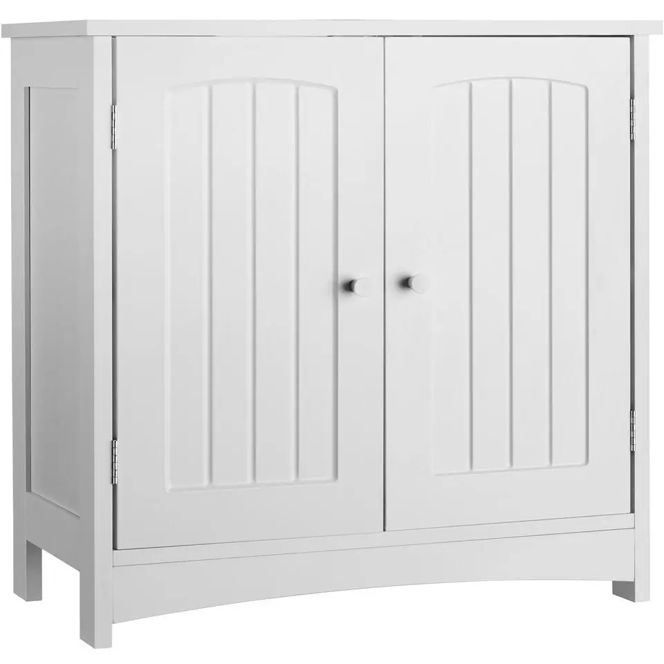 tectake Wastafelonderkast Jasper, 2 vakken, draagkracht 35 kg, Wit