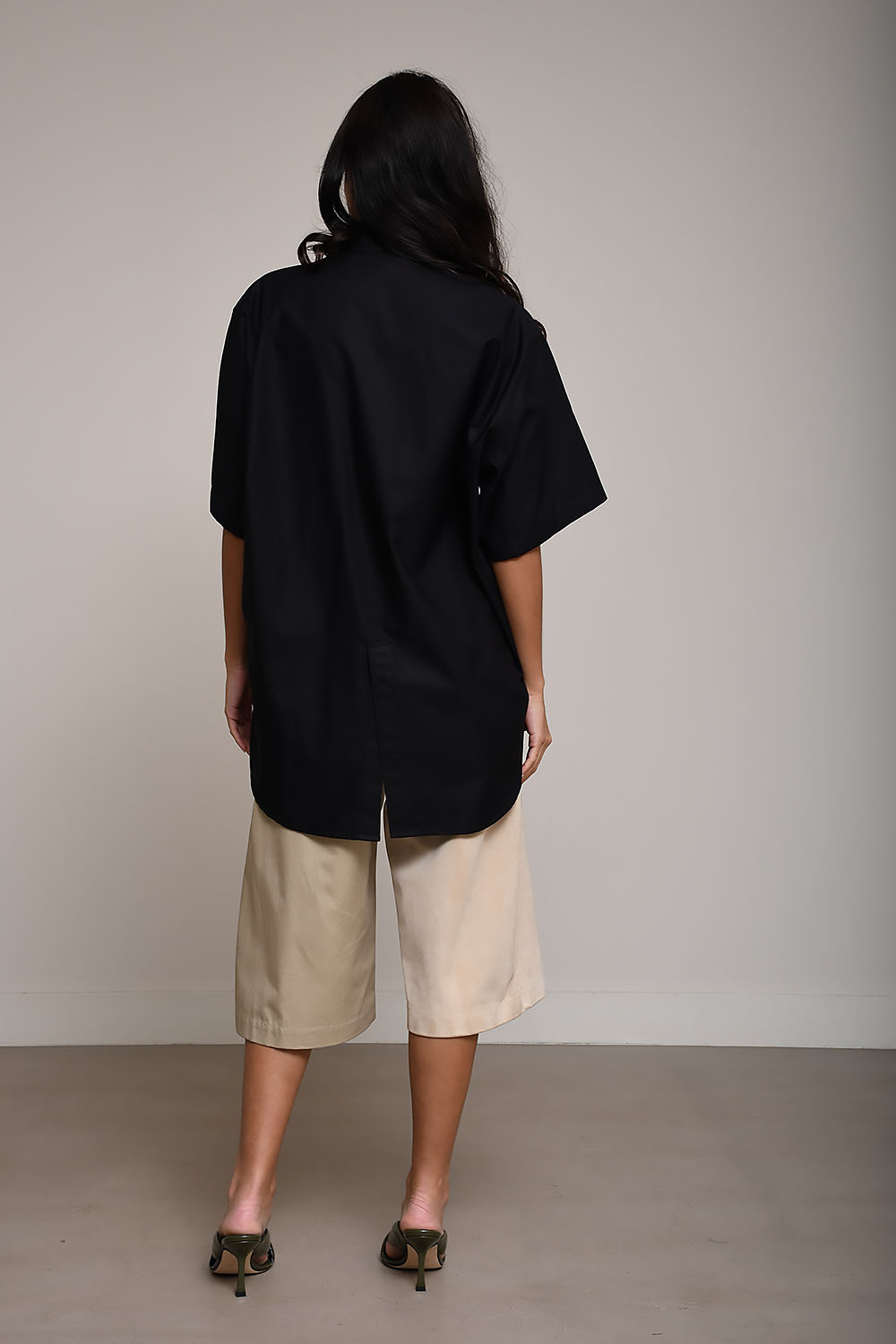 Roberta light popeline collar shirt