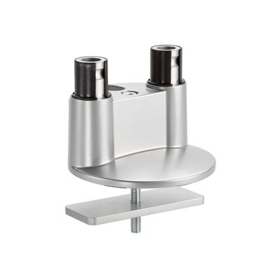 Novus Clu Duo - Support pour écran avec fixation de table - argent / anthracite