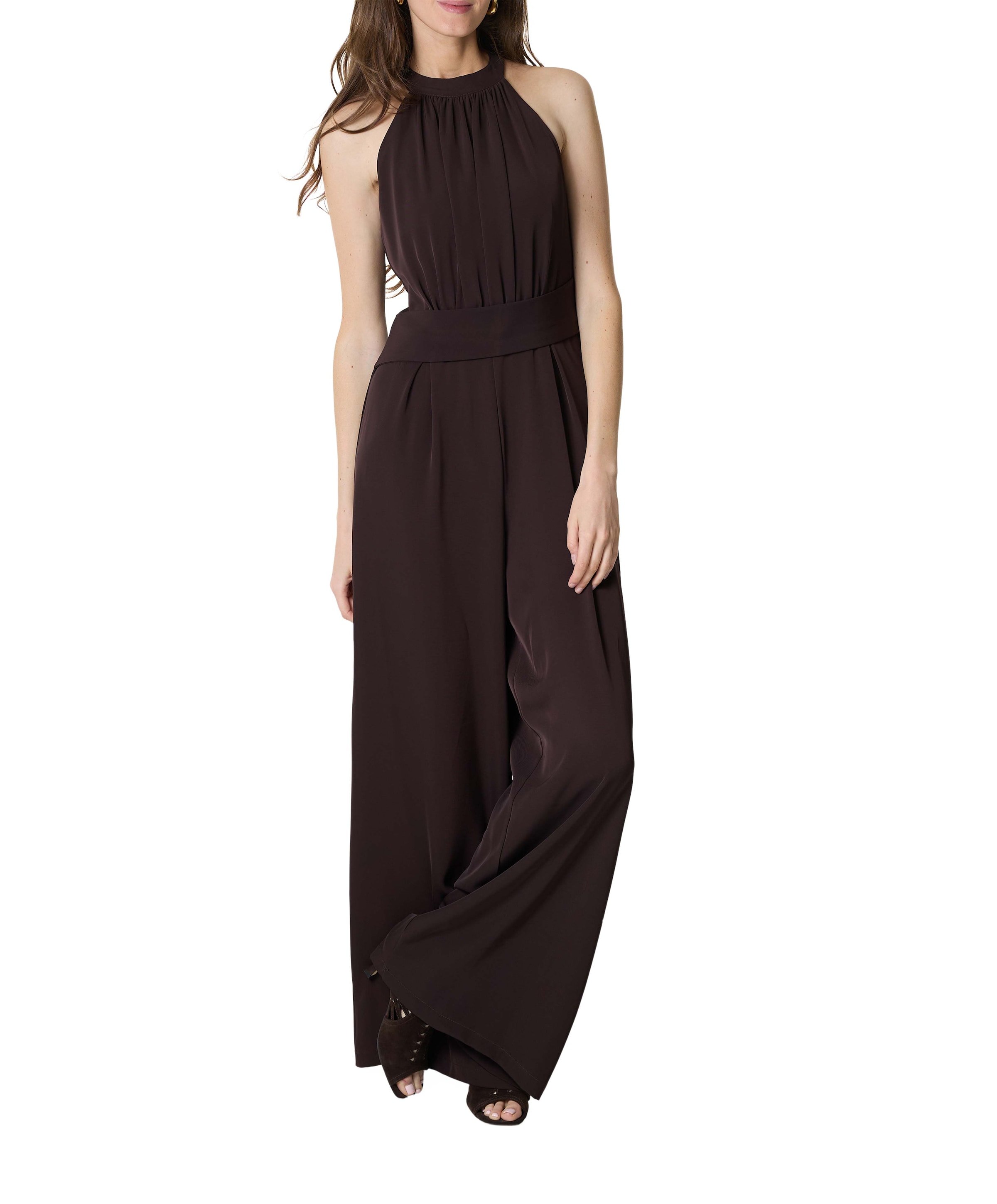 Rinascimento DIANA G-233/26 Tuta dames jumpsuit bruin