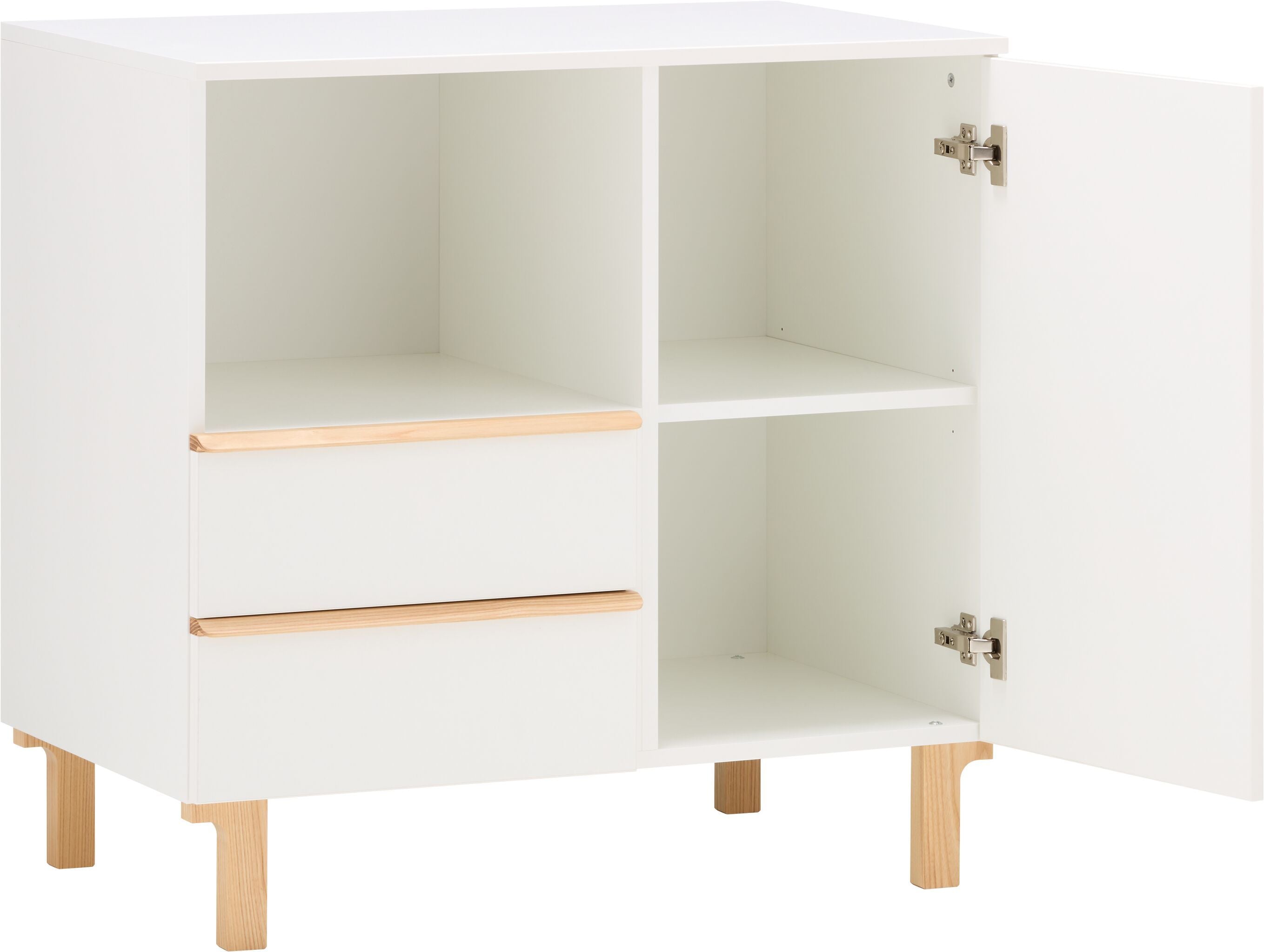 NIDO Wickelkommode - Weiss lackiert / B: 90.0 cm x T: 52.0 cm x H: 88.5 cm