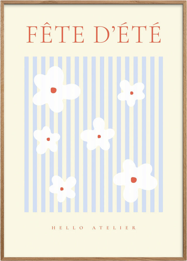 Poster & Frame Fete Dete 01 Flerfarvet