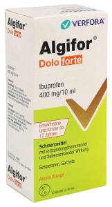 ALGIFOR Dolo forte Suspension 400mg/10ml Beutel, 10 Stück