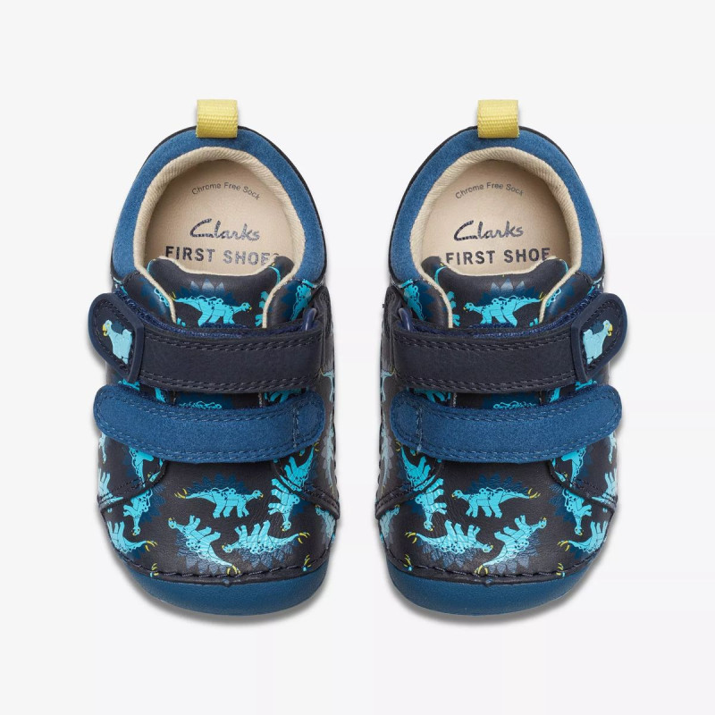 Clarks Clarks Tiny Stomp Navy Print