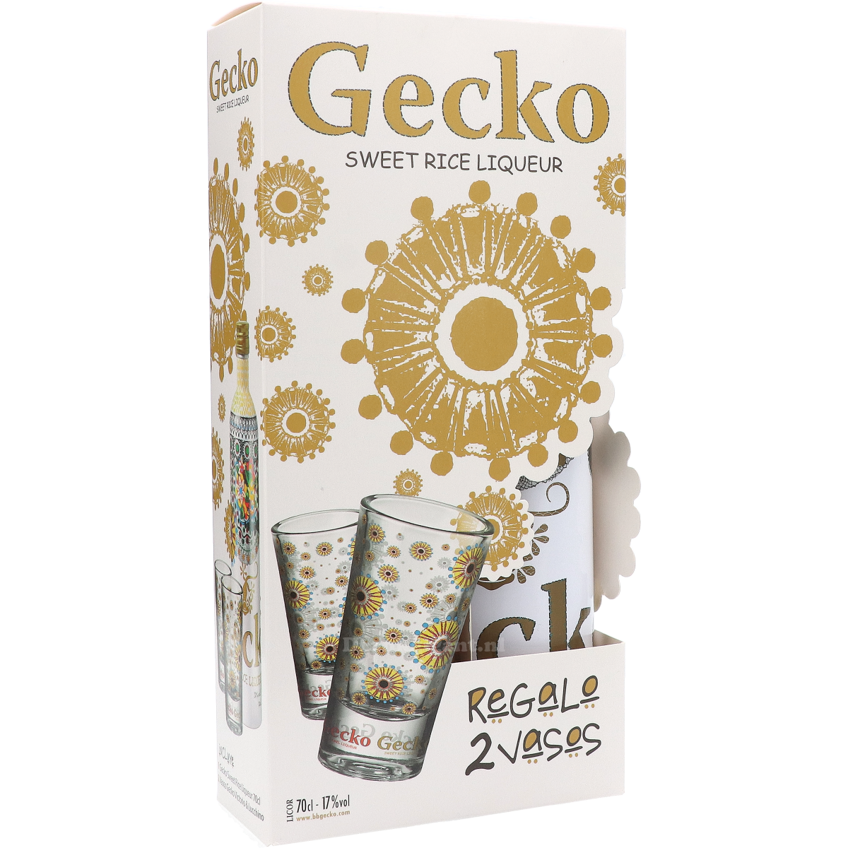Gecko Sweet Rice Likeur Cadeaupakket 70 cl