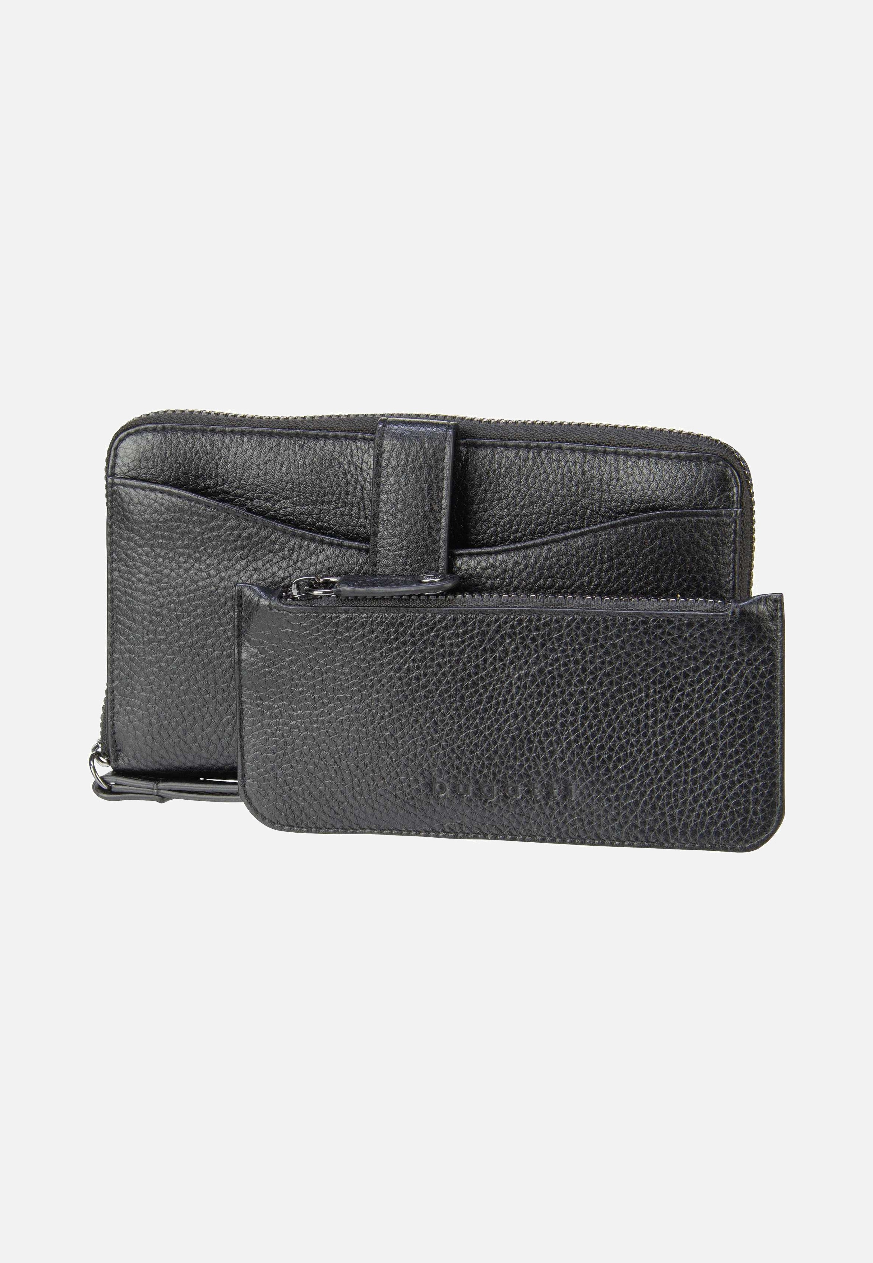 Elsa Long Ladies Zip Key Schwarz - Portemonnaie