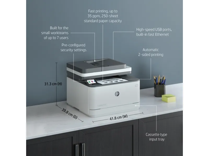 HP LaserJet Pro 3002dn - Printer - S/H - Duplex - laser - A4/Legal - 1200 x 1200 dpi - op til 33 spm - kapacitet: 250 ark - USB 2.0, LAN