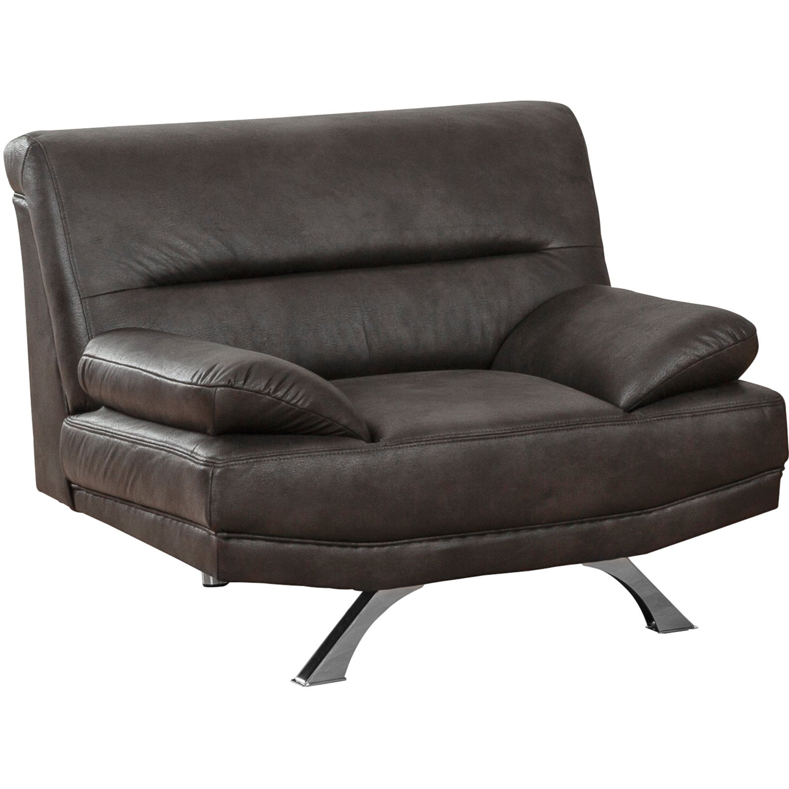 Sessel Bruno Microfaser dunkelgrau