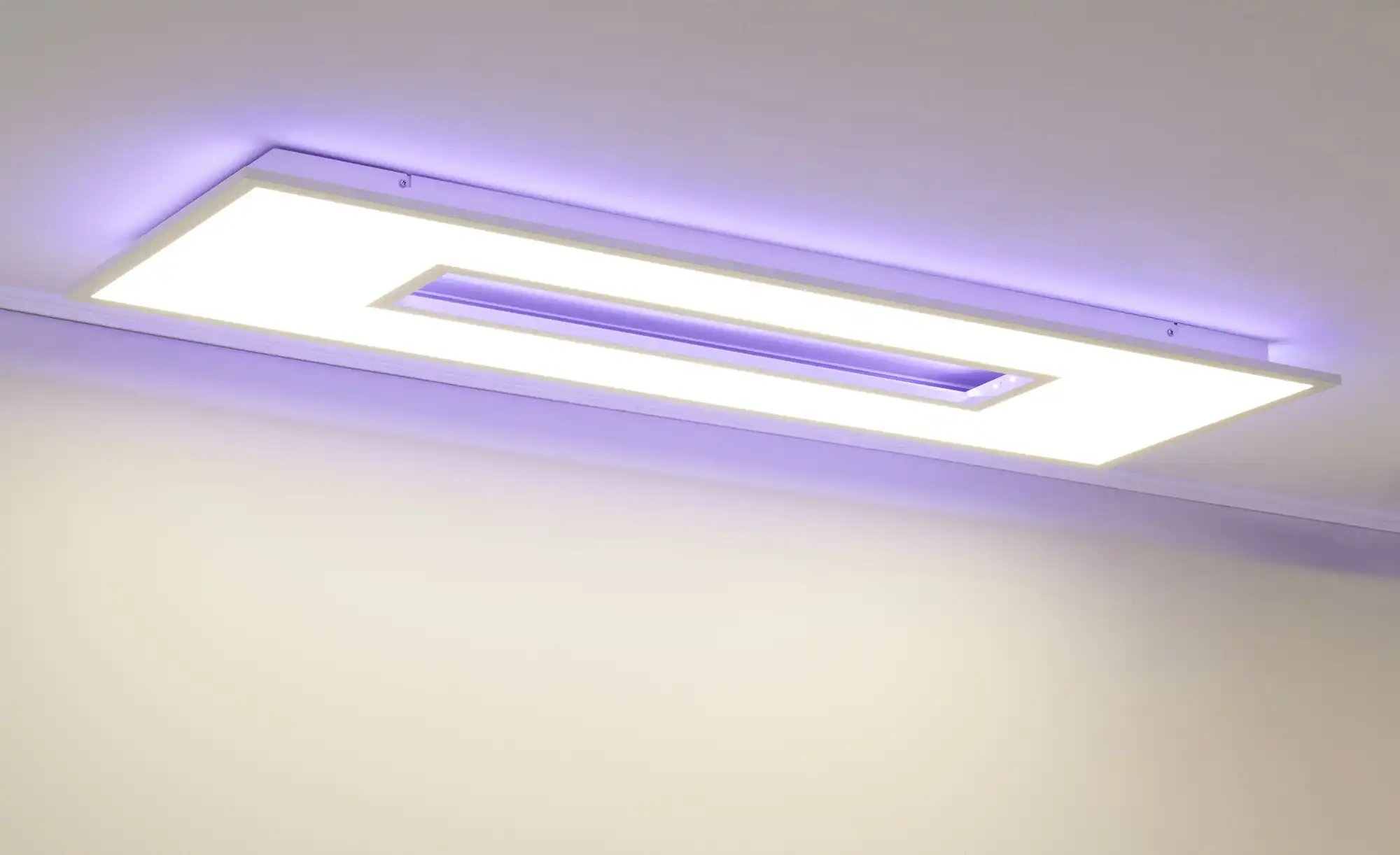 Paul Neuhaus LED-Deckenleuchte, 1-flammig, Weiß mit Backlight